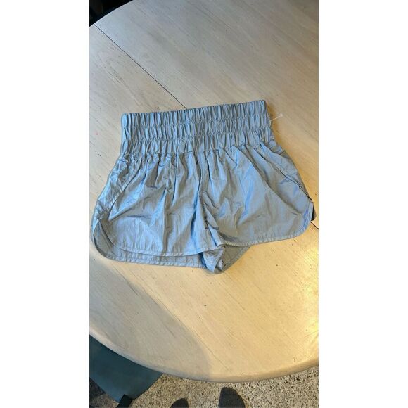 Free People Movement Silver Shorts Womens Size L - Picture 1 of 12